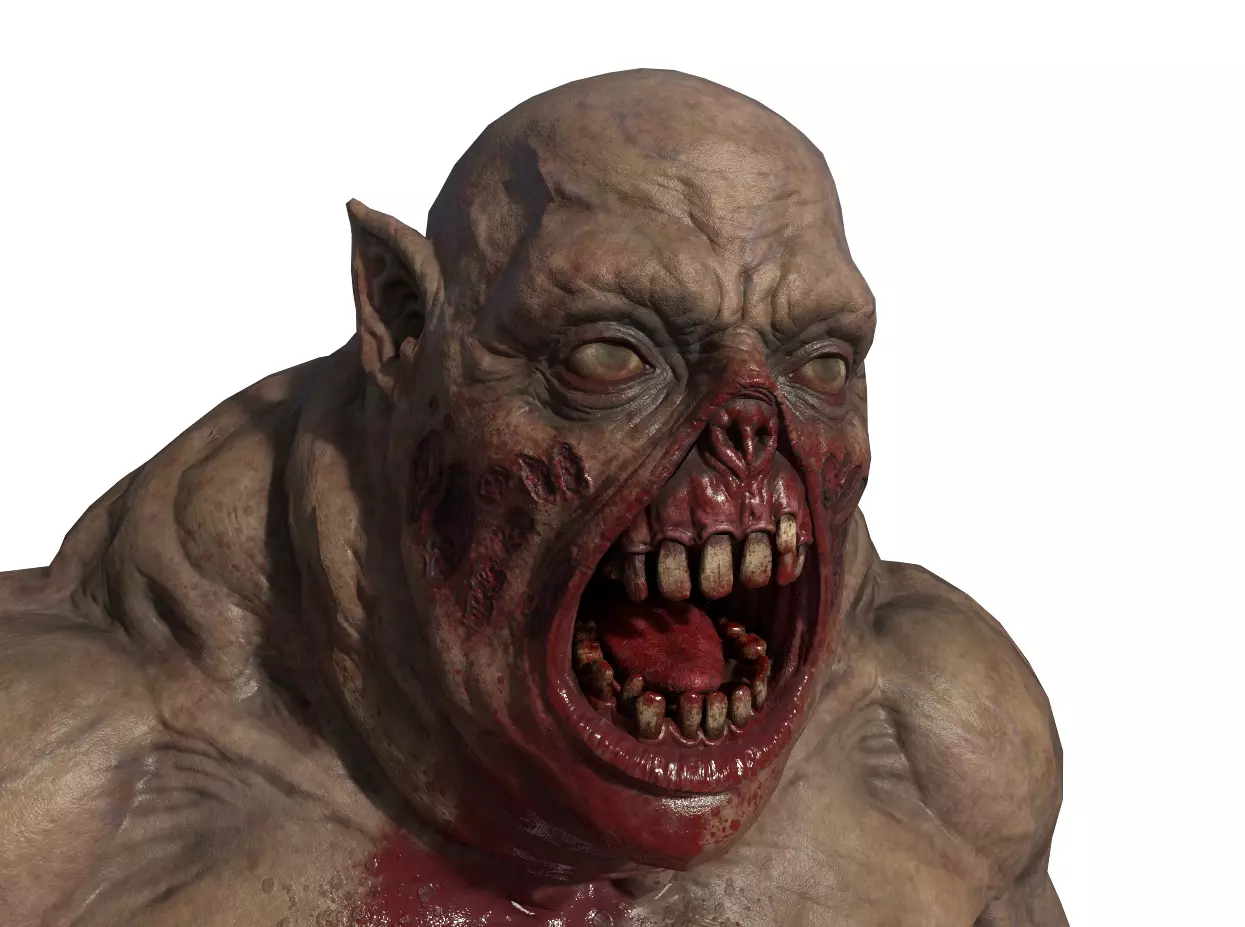 Zombie Character AAA Low-poly 3D model_0