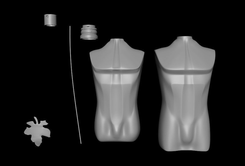 Jean Paul Gaultier - Le Beau Perfume Bottle 3D model_7