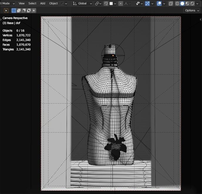 Jean Paul Gaultier - Le Beau Perfume Bottle 3D model_6