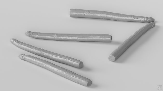 Asparagus 3D model 4