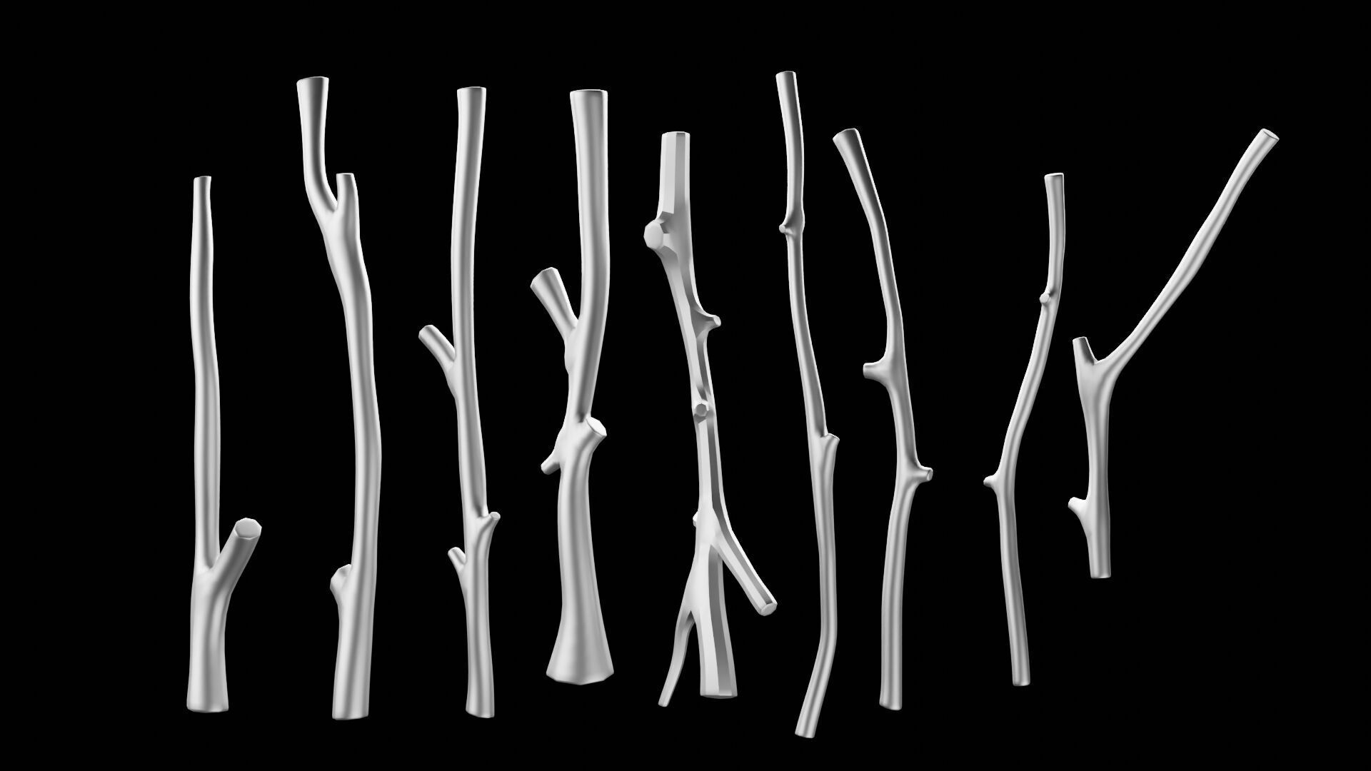 Sticks Free 3D model_15