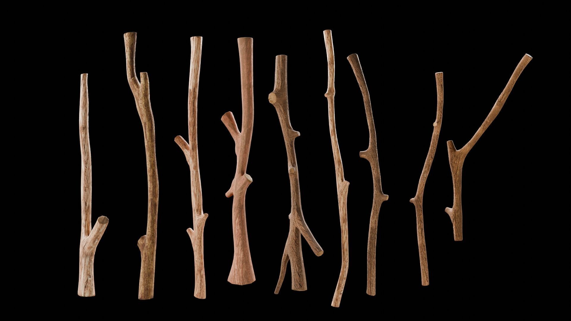 Sticks Free 3D model_5