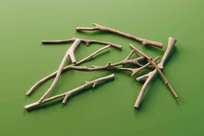 Sticks Free 3D model