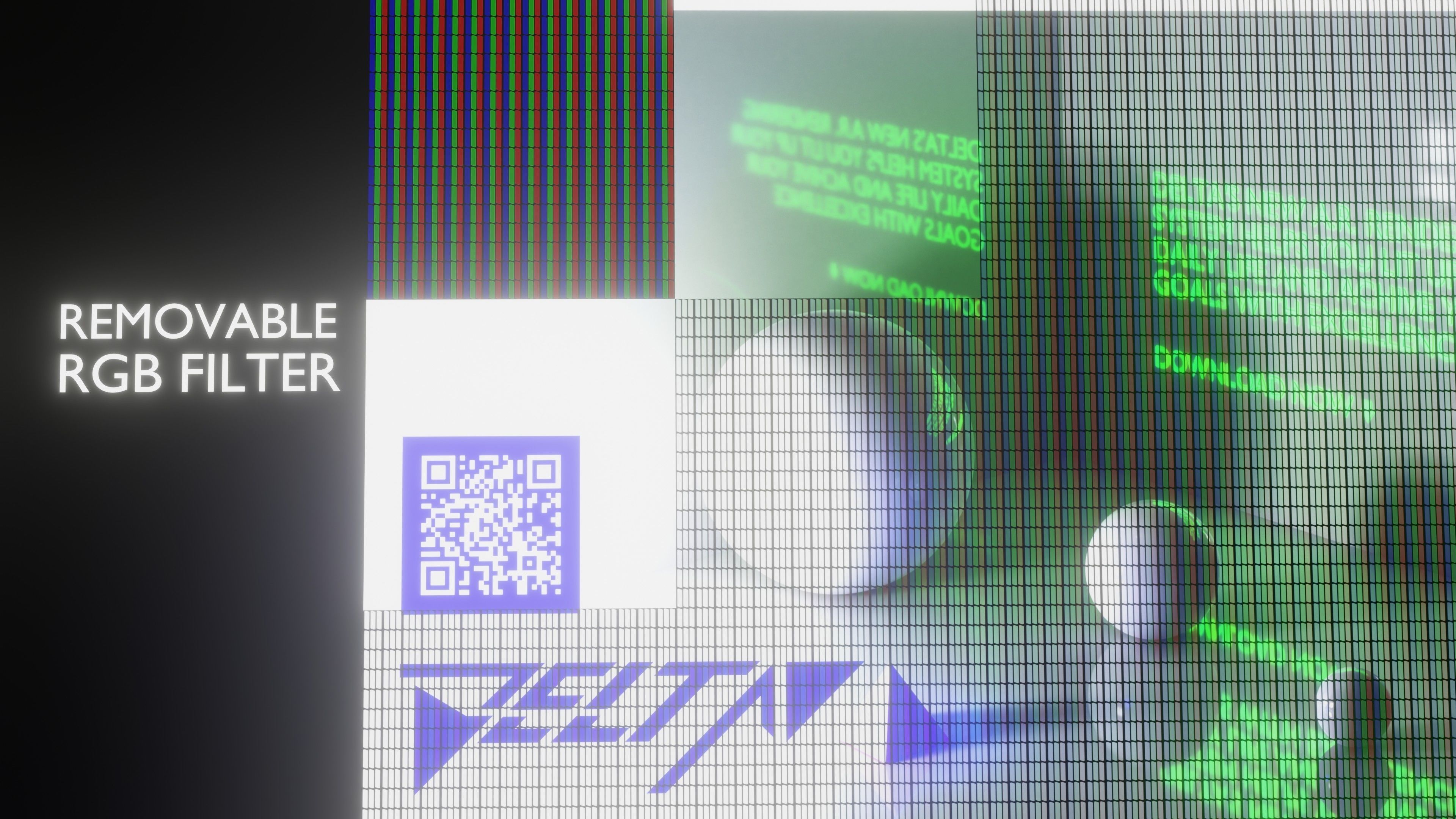 Modular TV screen Low-poly 3D model_6