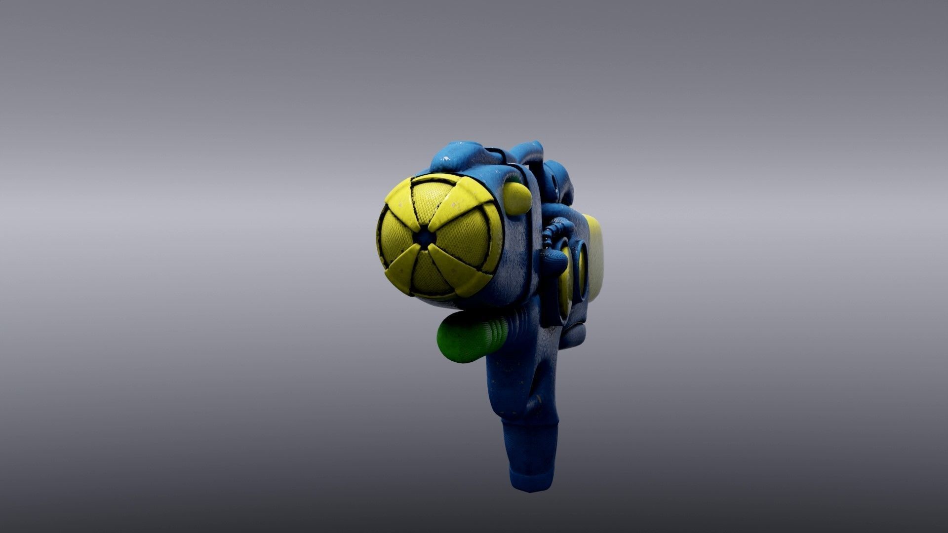 Watergun Low-poly 3D model_2