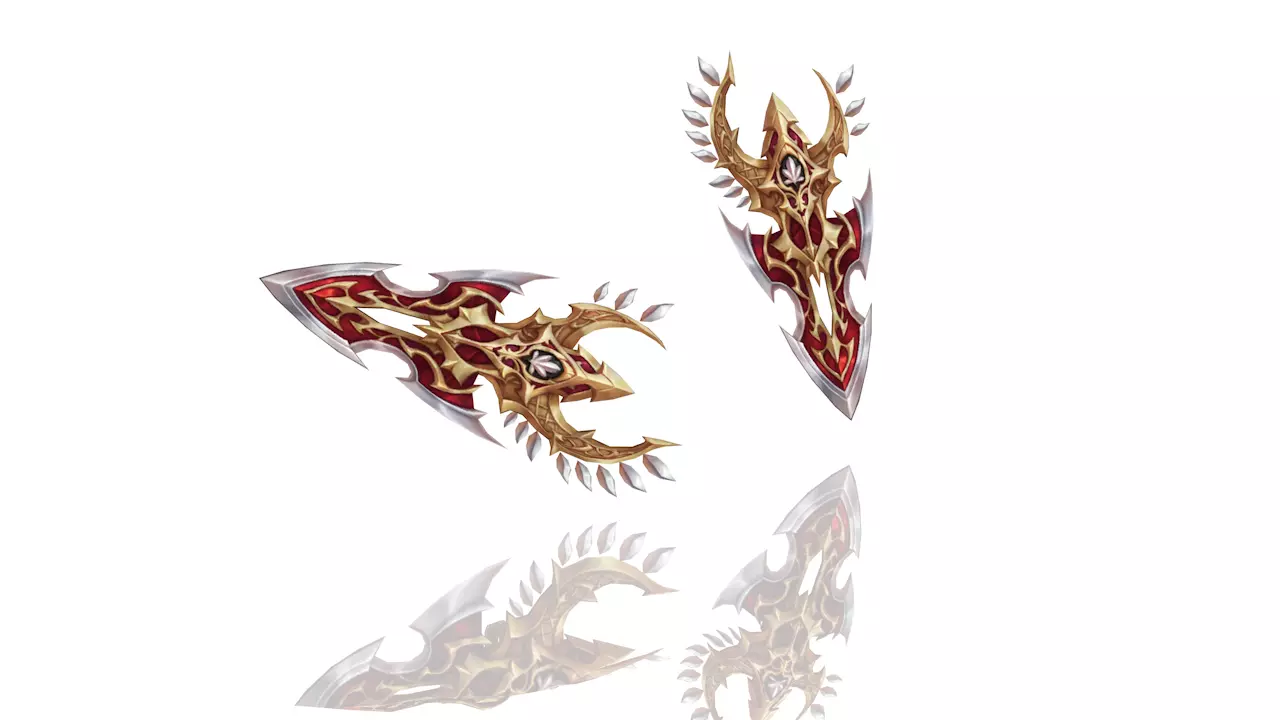 Royal Guard Battle-Gloves Low-poly 3D model_0