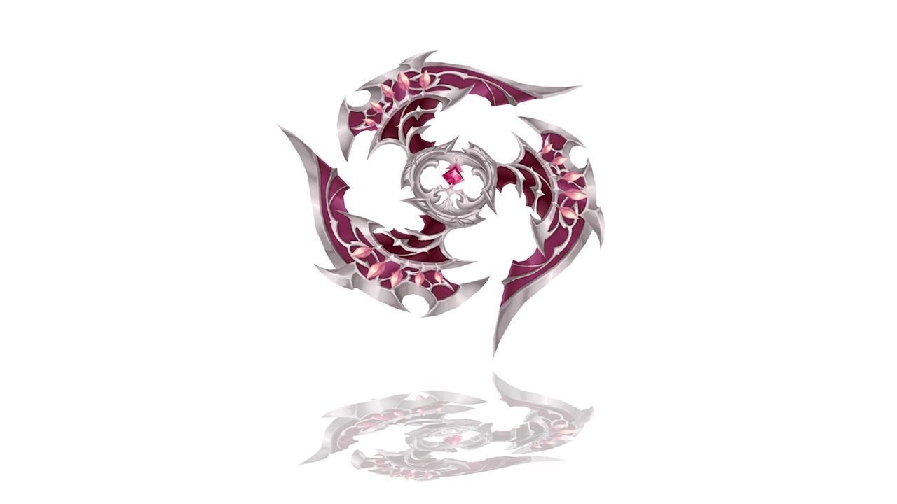 Royal Guard Chakram Low-poly 3D model_1