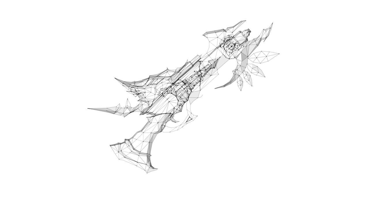 Royal Guard Gun Low-poly 3D model_3