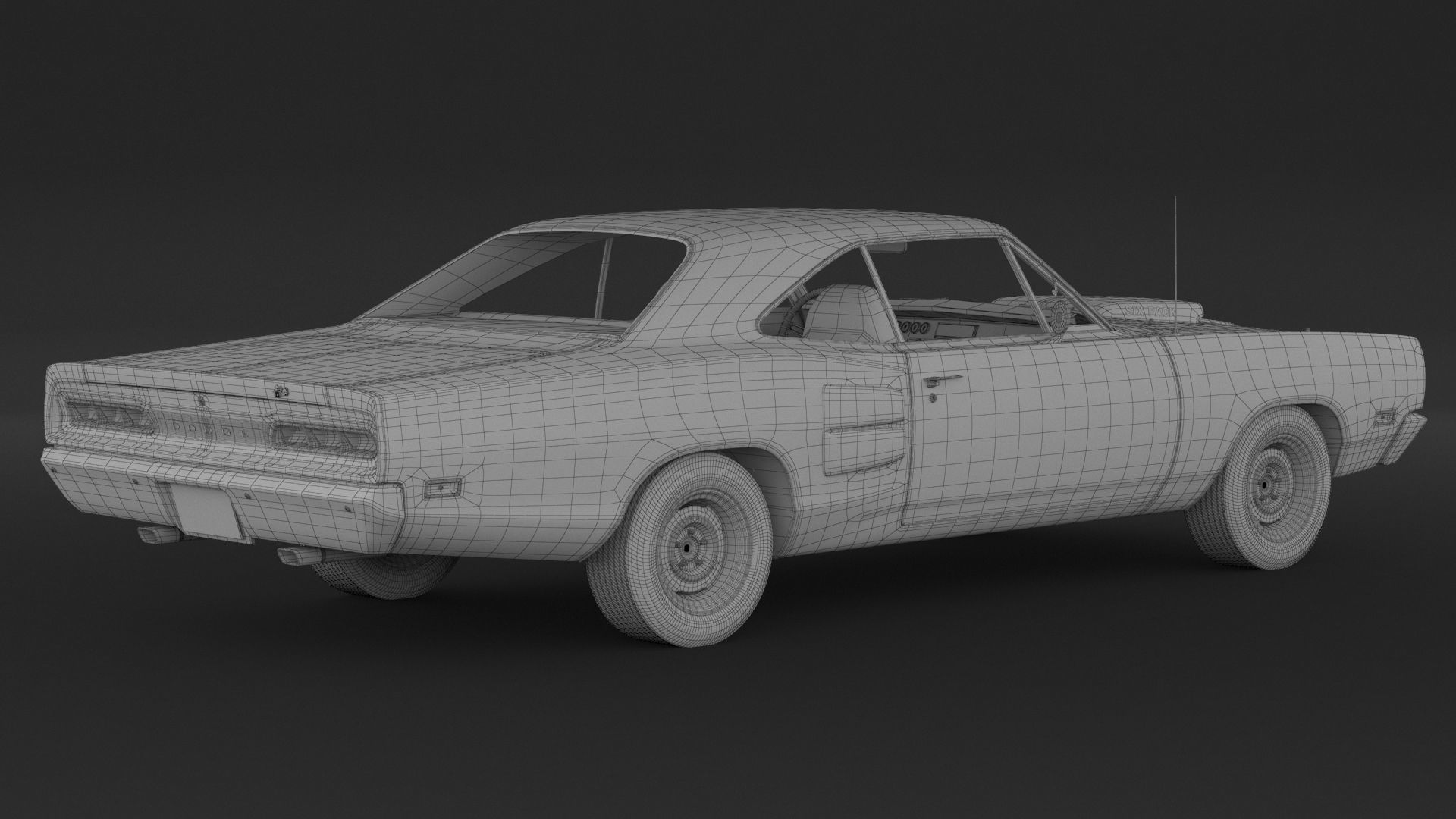 1969 Dodge Coronet Super Bee 3D model_8