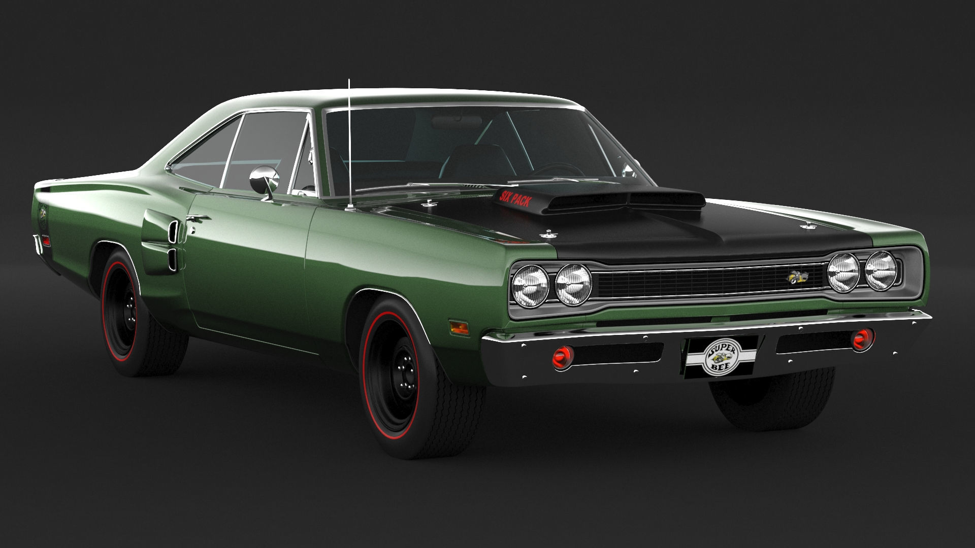1969 Dodge Coronet Super Bee 3D model_2