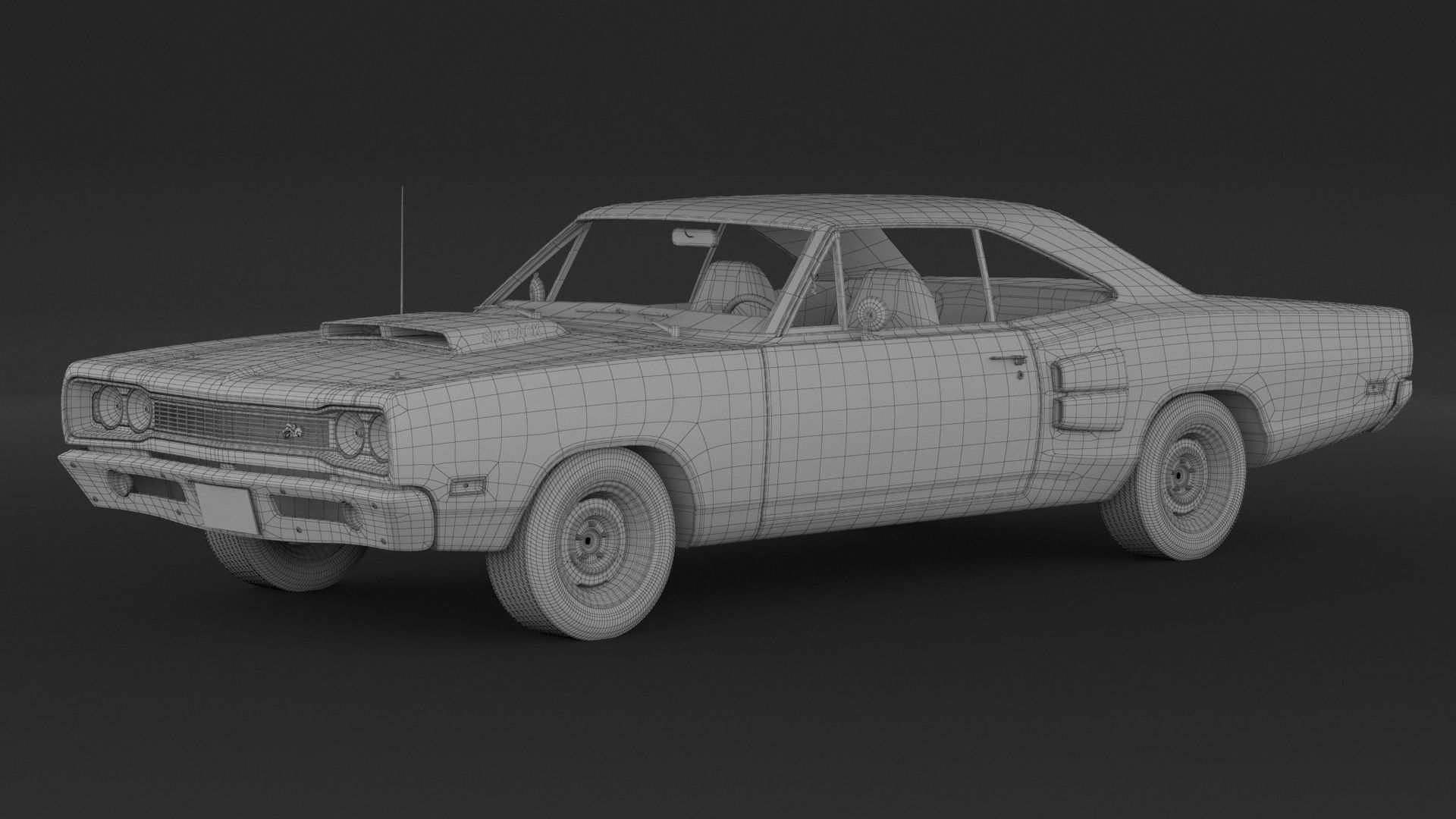 1969 Dodge Coronet Super Bee 3D model_7