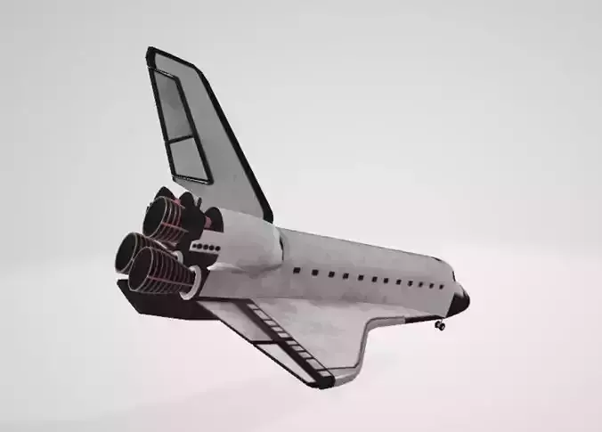 realistic spaceship 3d model space shuttle 3D model