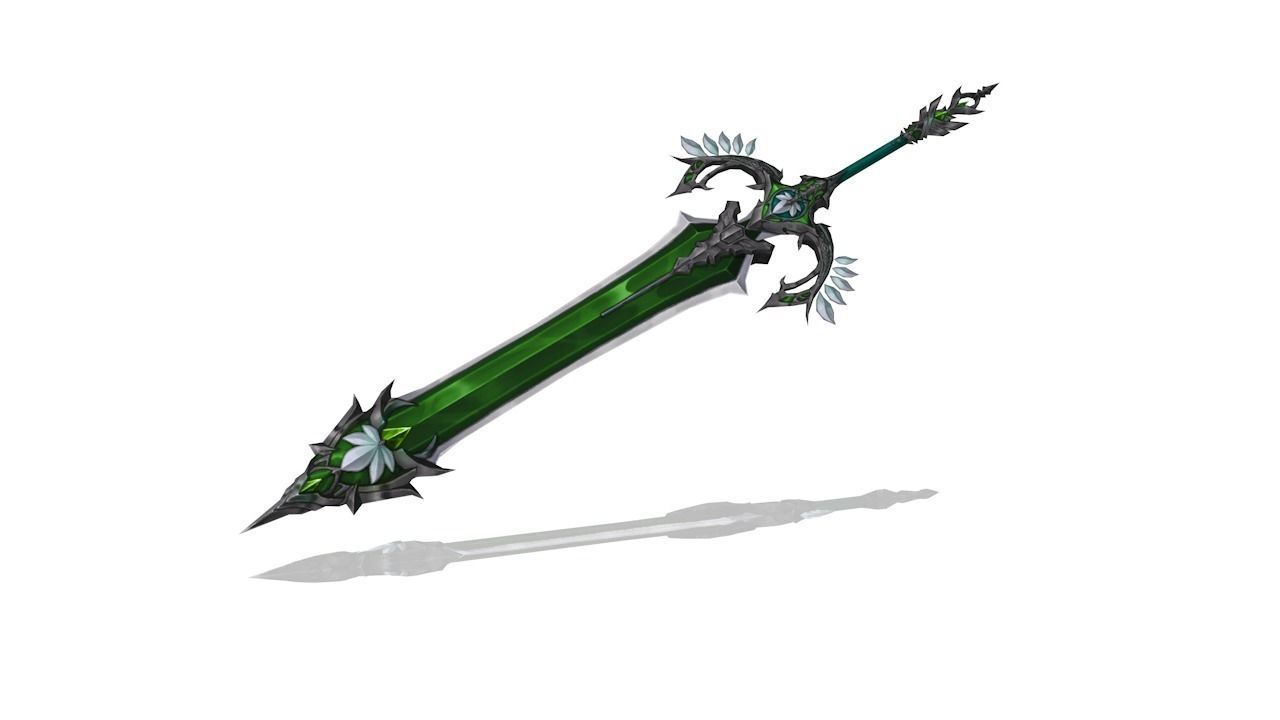 Royal Guard Heavy Sword Low-poly 3D model_3