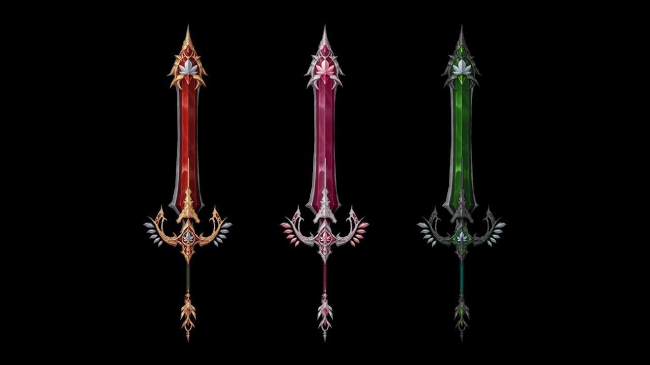 Royal Guard Heavy Sword Low-poly 3D model_5