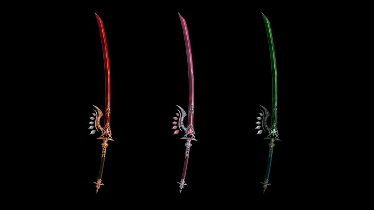 Royal Guard Long Sword Low-poly 3D model_4