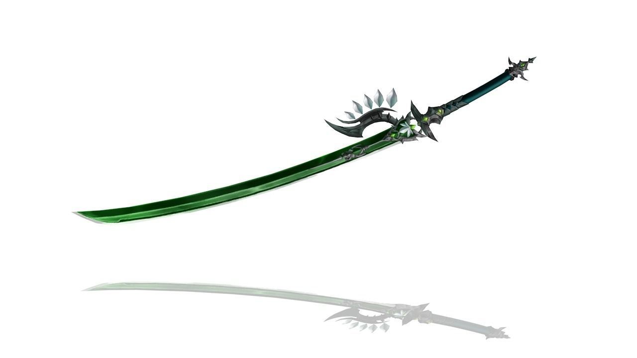 Royal Guard Long Sword Low-poly 3D model_2