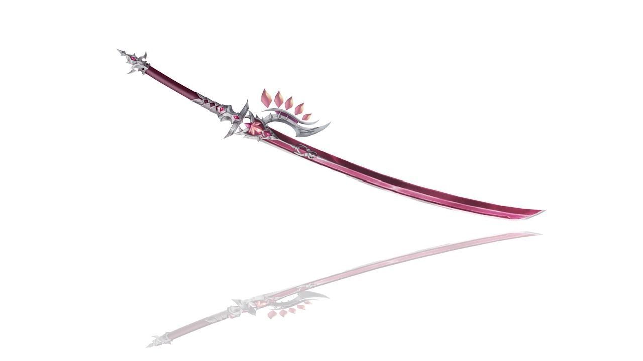 Royal Guard Long Sword Low-poly 3D model_1