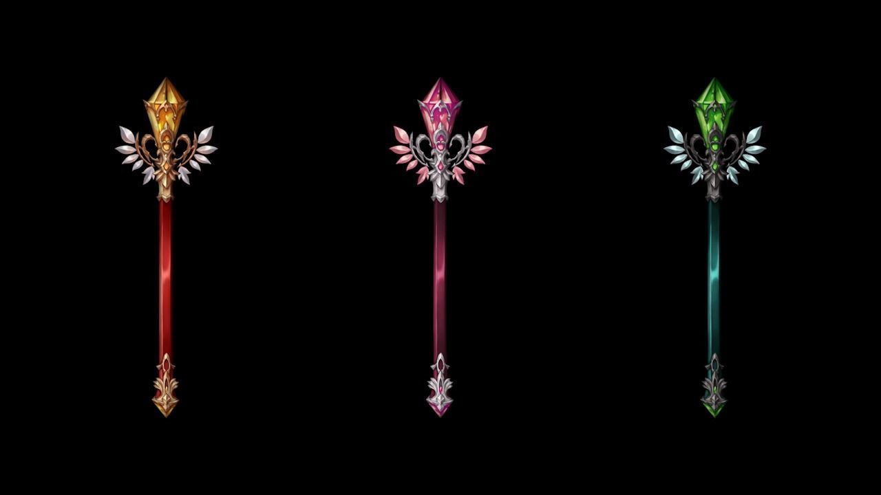 Royal Guard Magic Wand Low-poly 3D model_4