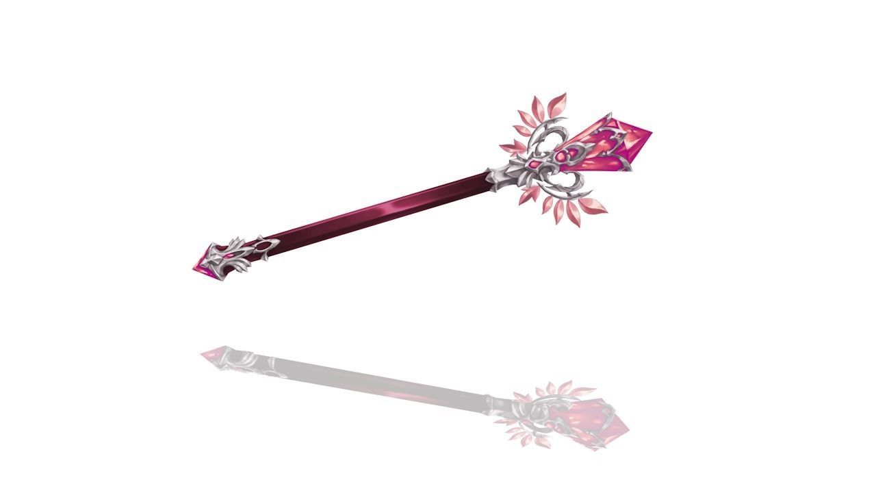 Royal Guard Magic Wand Low-poly 3D model_1