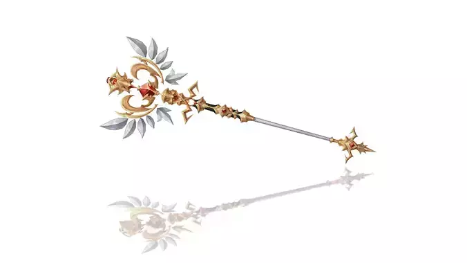 Royal Guard Scepter Low-poly 3D model