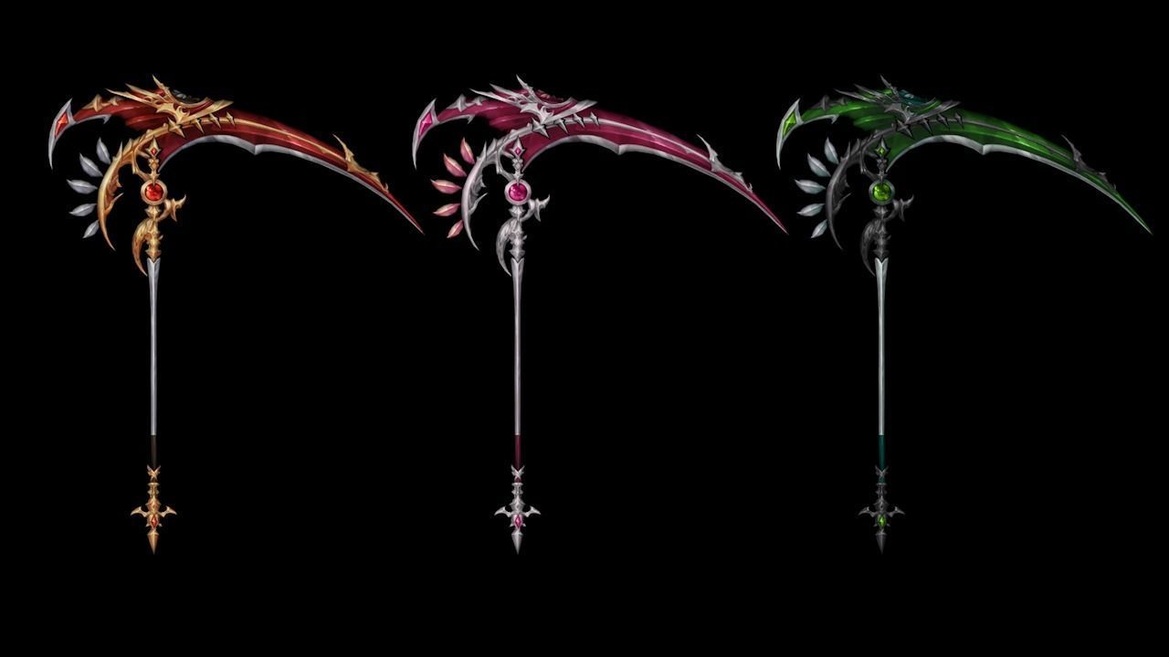 Royal Guard Scythe Low-poly 3D model_4