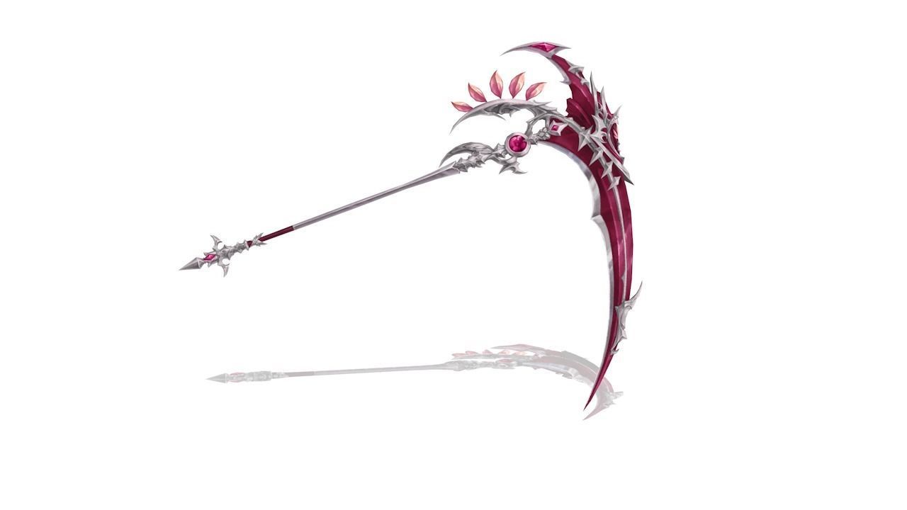 Royal Guard Scythe Low-poly 3D model_1