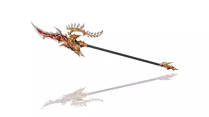 Royal Guard Spear Low-poly 3D model