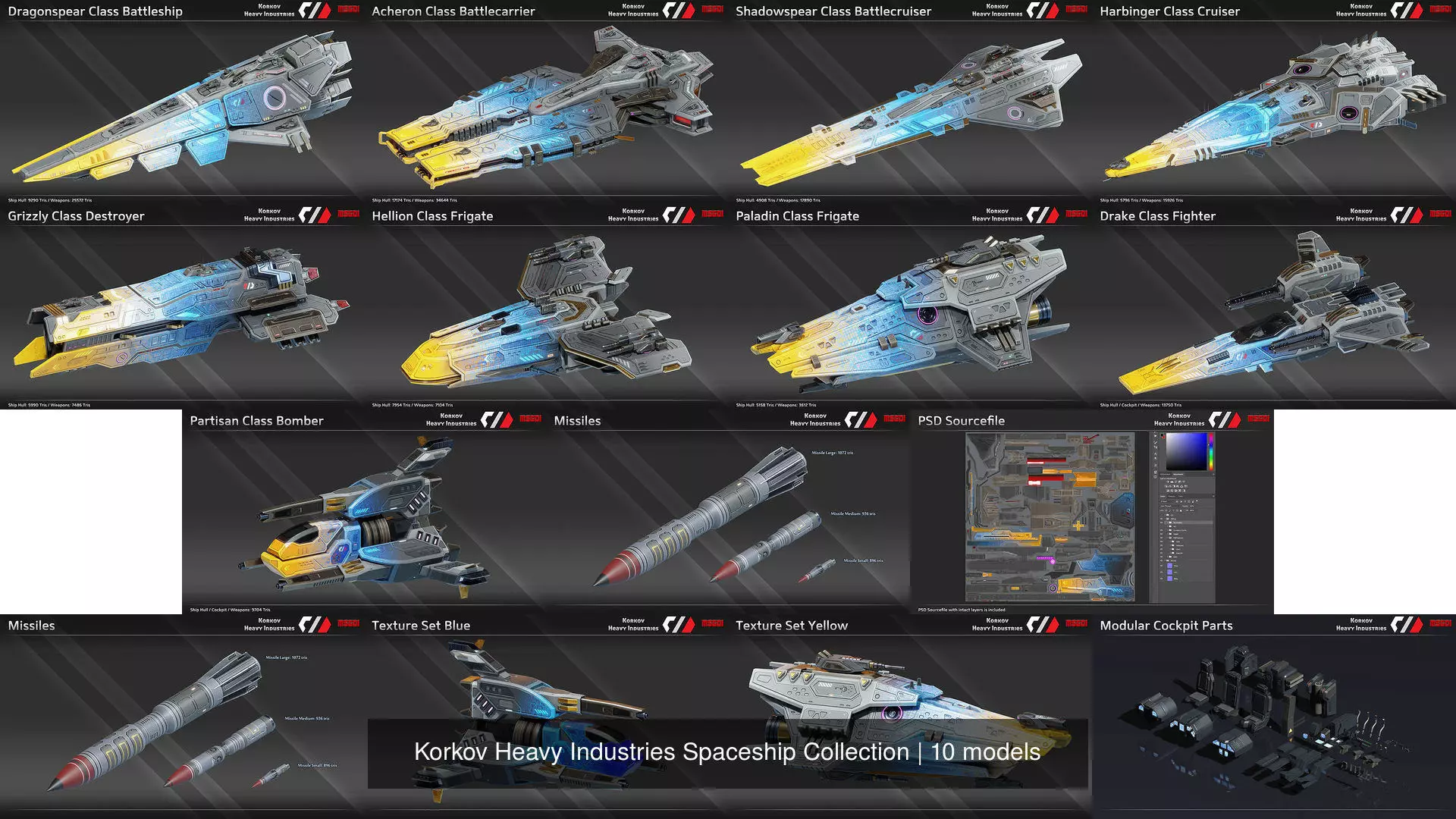 Korkov Heavy Industries Spaceship Collection _0