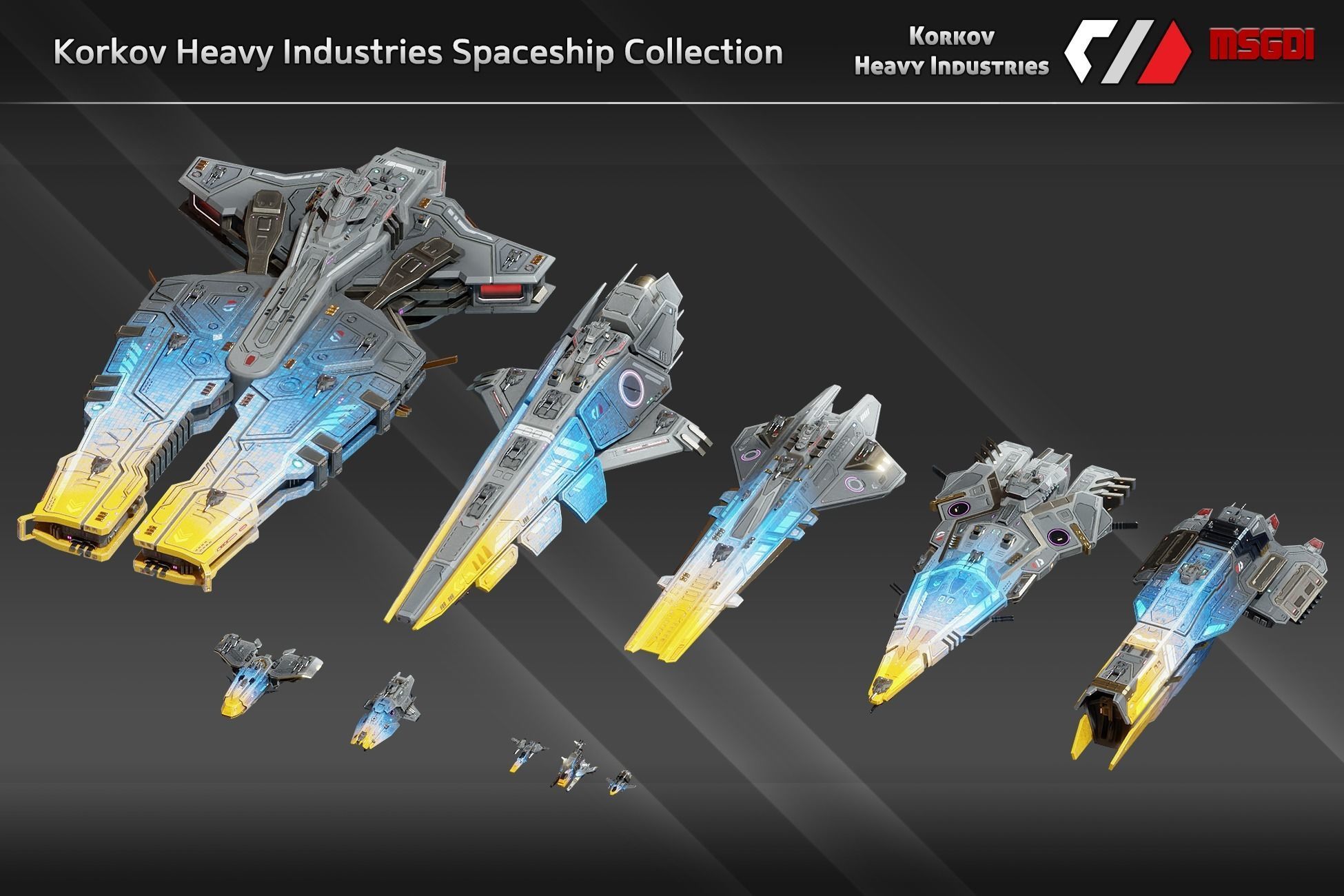 Korkov Heavy Industries Spaceship Collection _1