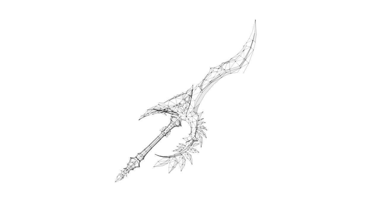 Royal Guard Sword Low-poly 3D model_3