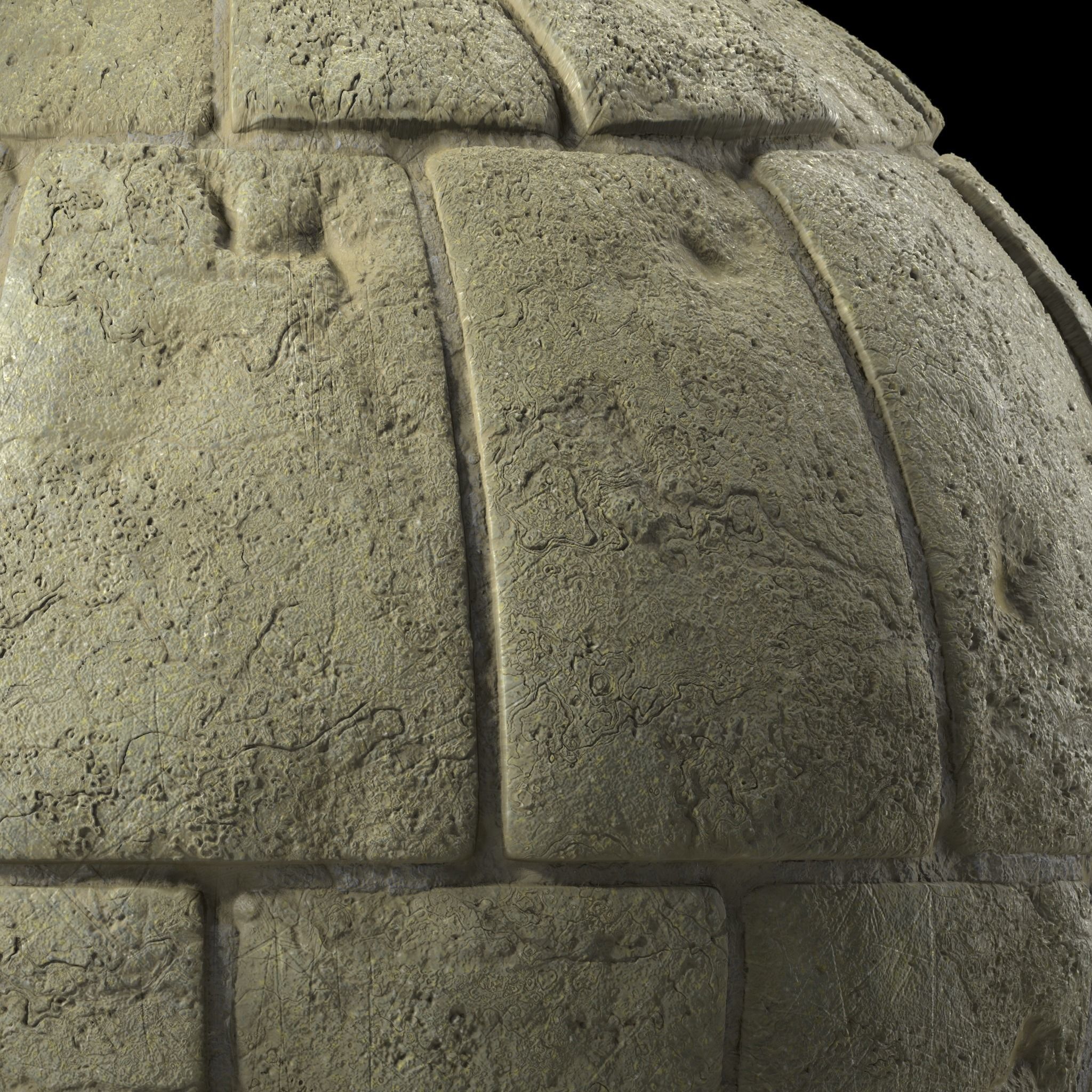 Stone Wall Materials 55- By Sbsar Pbr 4k Seamless Texture_2