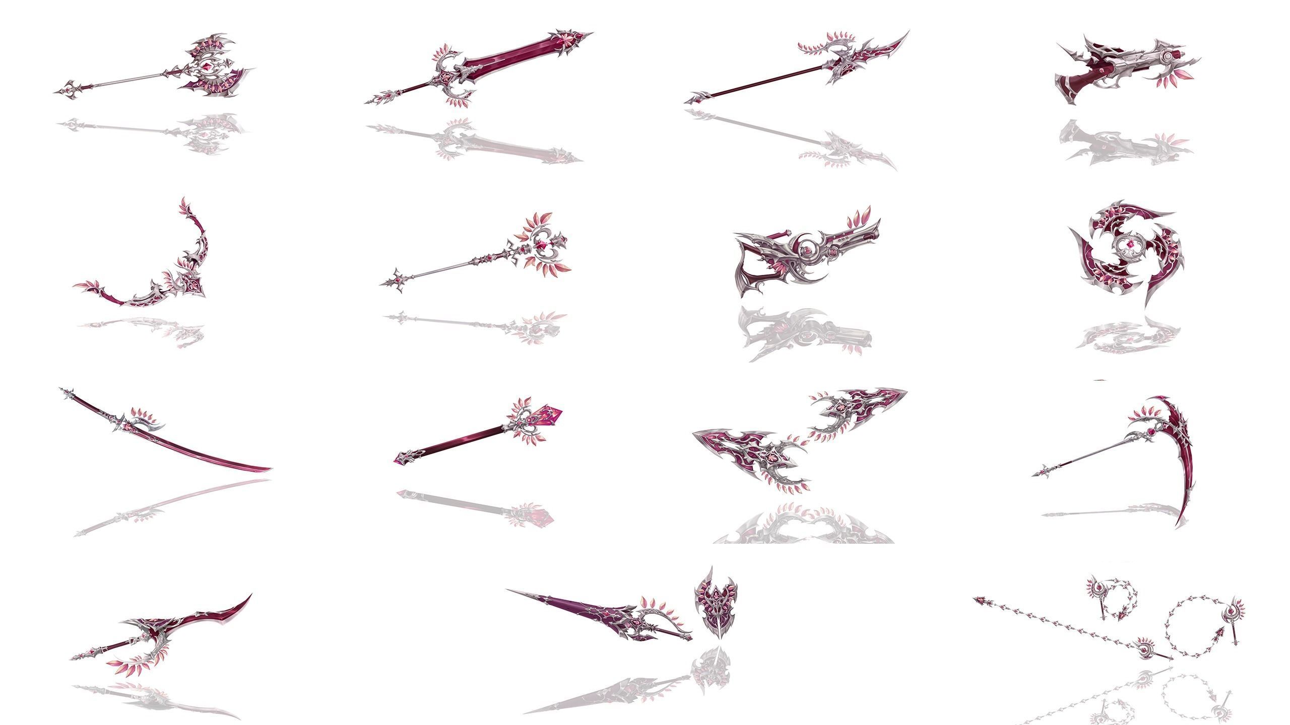 Royal Guard Weapons 3D Model Collection_1