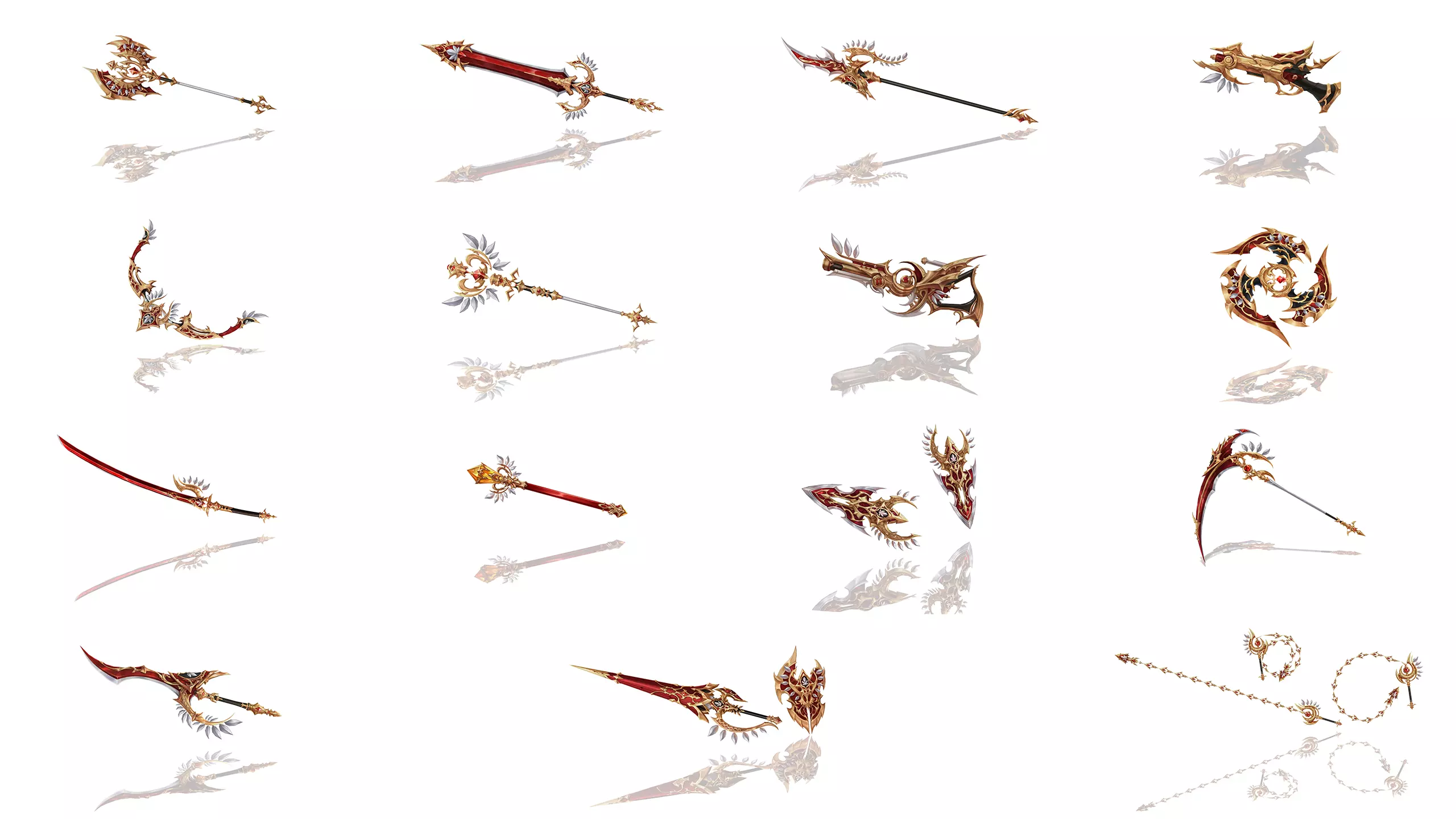 Royal Guard Weapons 3D Model Collection_0