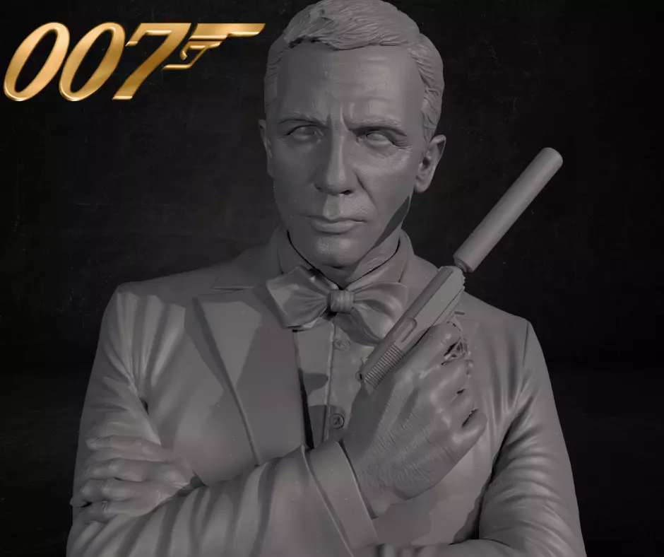 007 James Bond Daniel Craig 3D print model_0