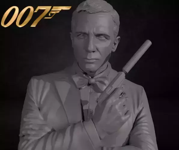 007 James Bond Daniel Craig 3D print model