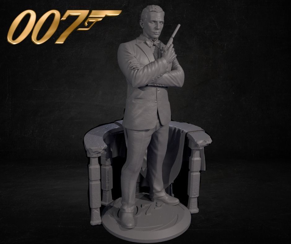 007 James Bond Daniel Craig 3D print model_2