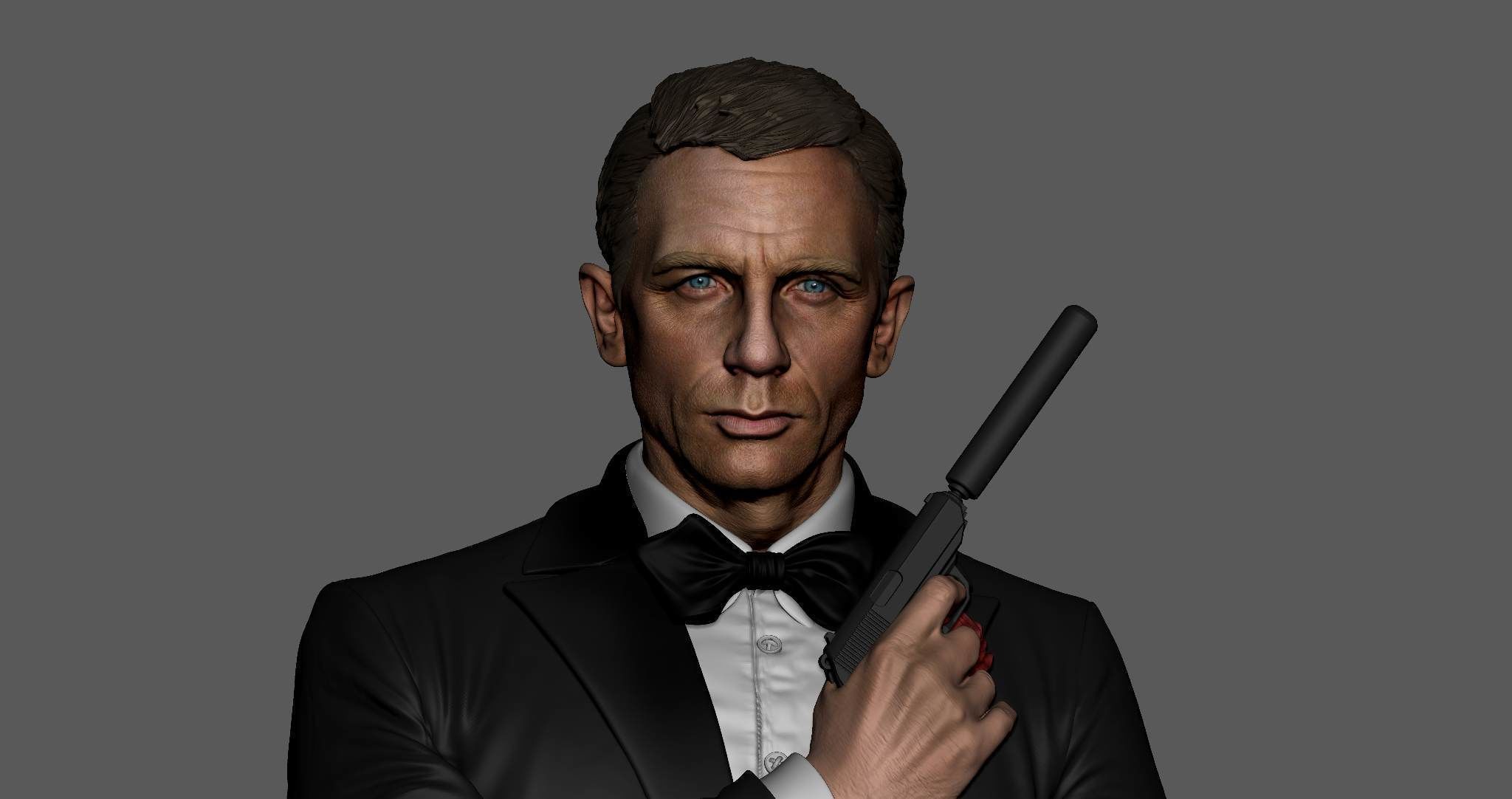 007 James Bond Daniel Craig 3D print model_3