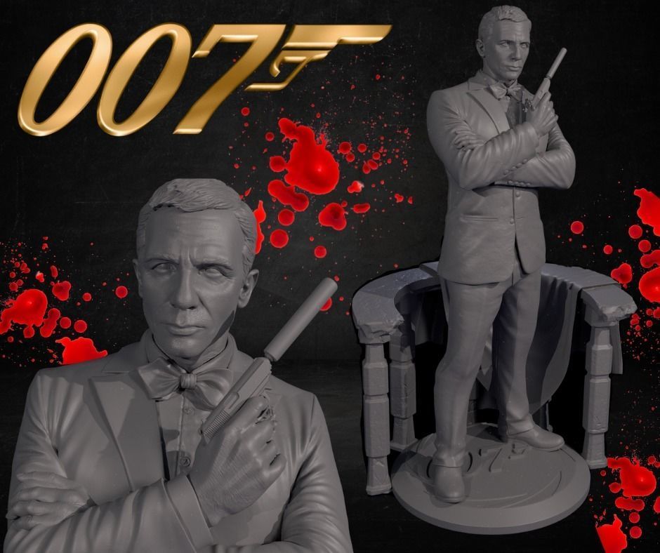 007 James Bond Daniel Craig 3D print model_1