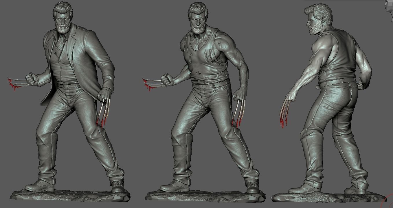 Old Man Logan 3D print model_3