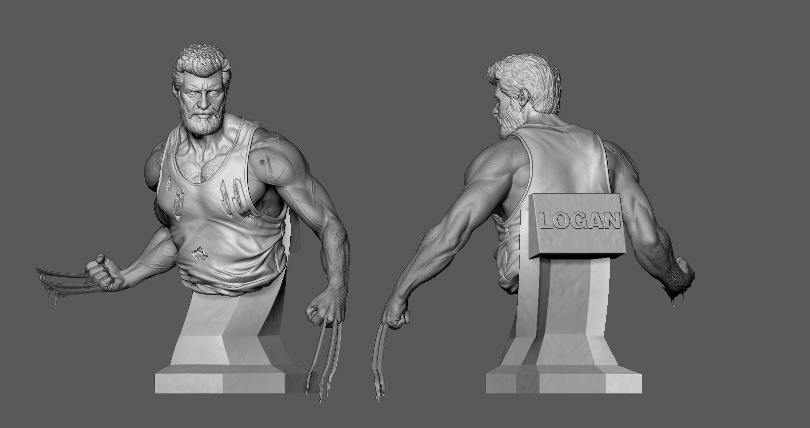 Old Man Logan 3D print model_4
