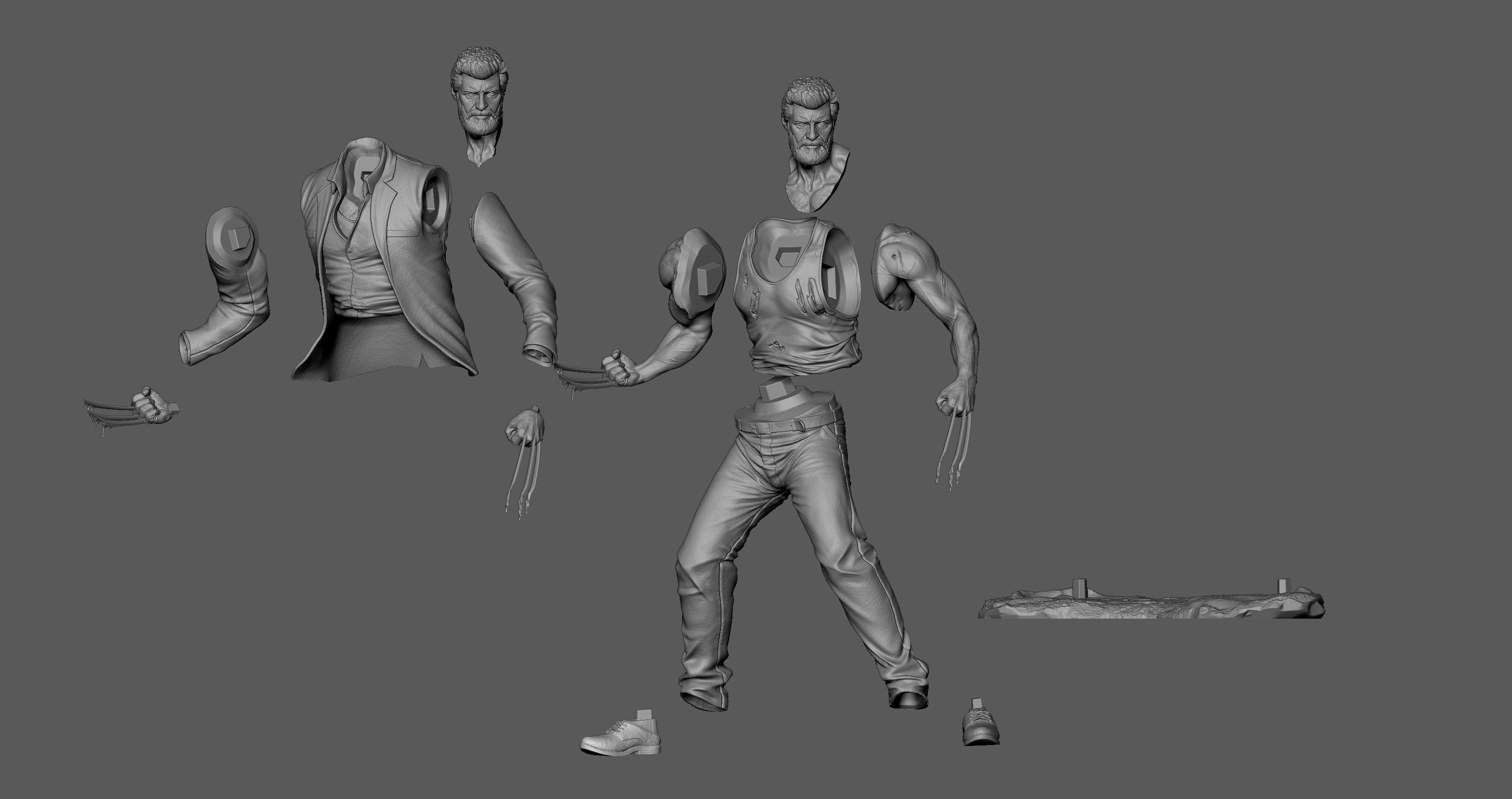 Old Man Logan 3D print model_5