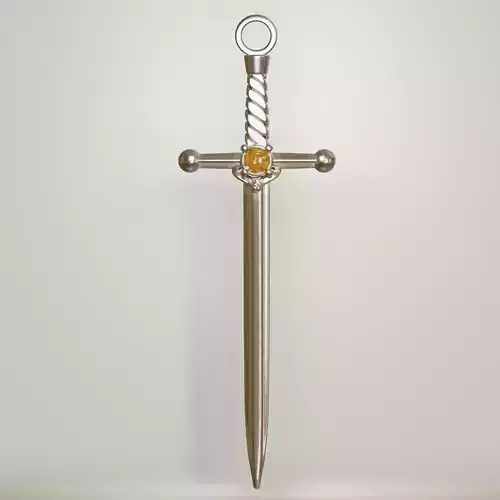 St Michael sword pendant 3D print model