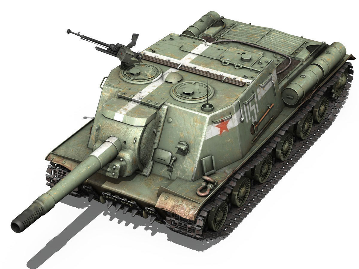 ISU-152 - 1151 -Soviet heavy self-propelled gun 3D model_2