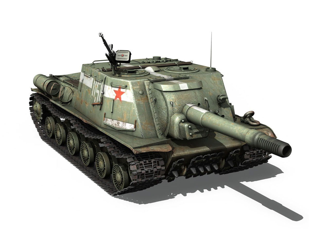 ISU-152 - 1151 -Soviet heavy self-propelled gun 3D model_6