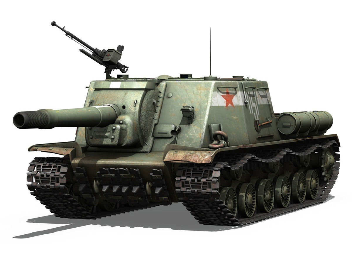 ISU-152 - 1151 -Soviet heavy self-propelled gun 3D model_1