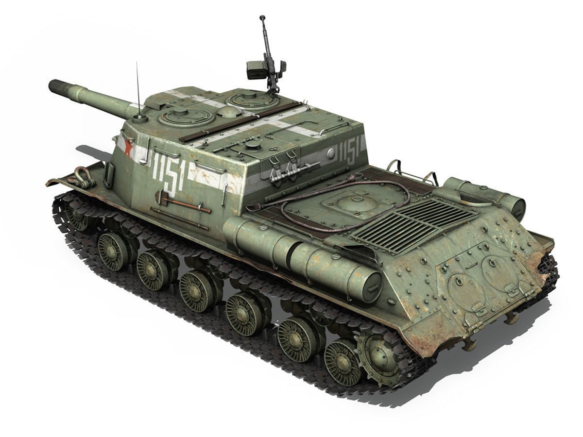 ISU-152 - 1151 -Soviet heavy self-propelled gun 3D model_3