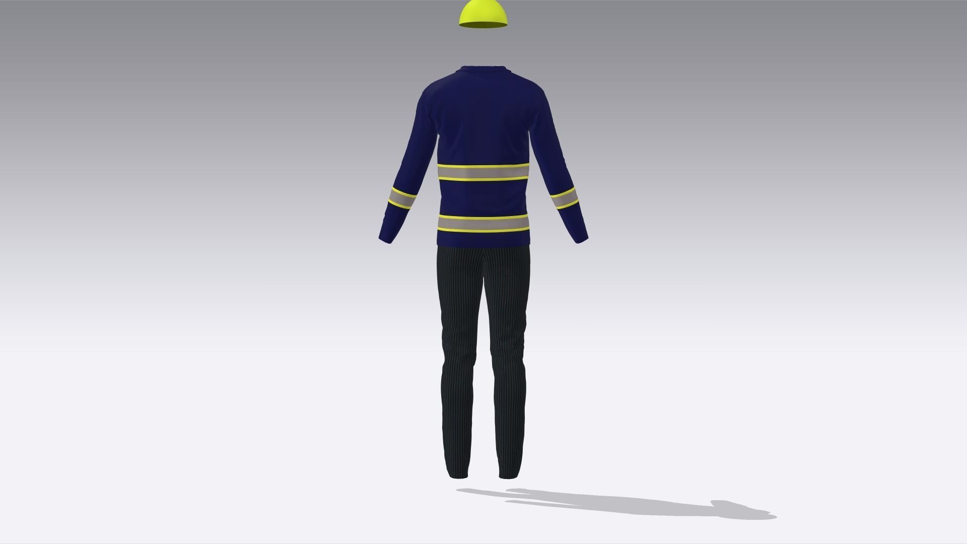 Engineer Uniform Low-poly 3D model_4