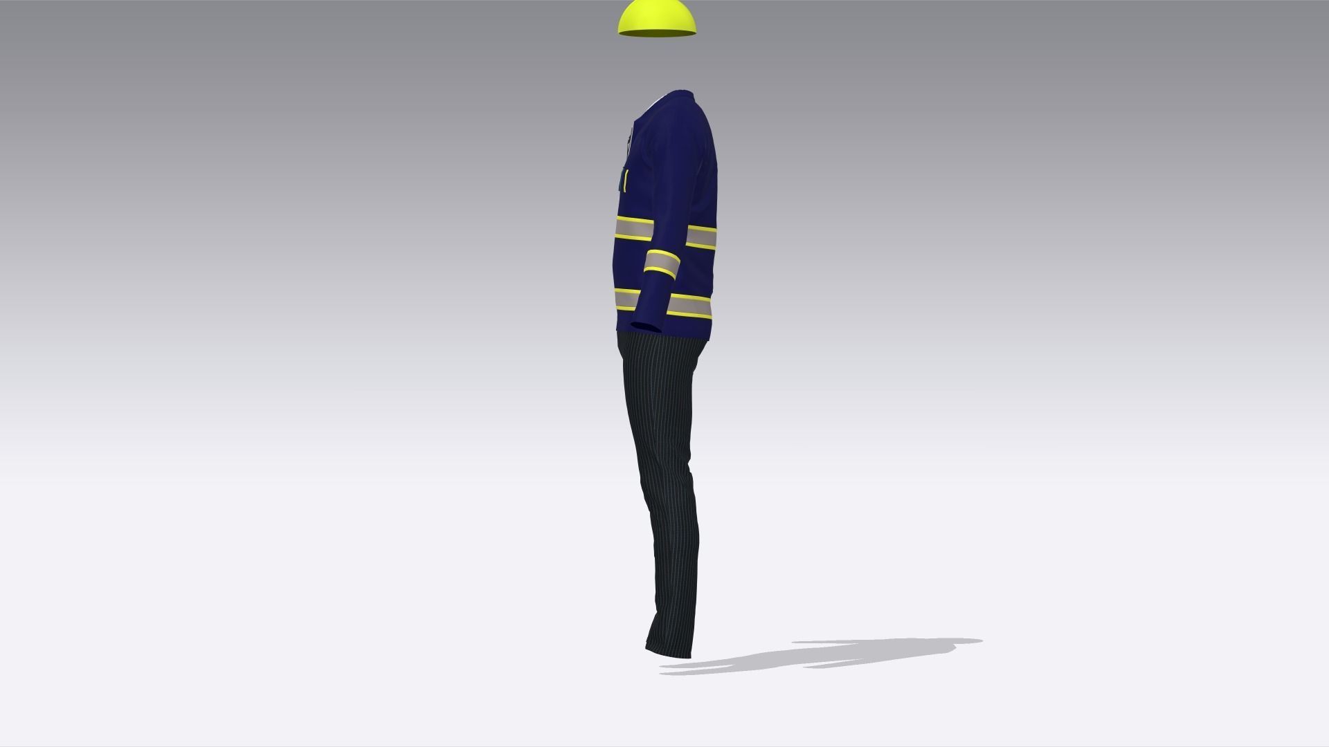 Engineer Uniform Low-poly 3D model_3
