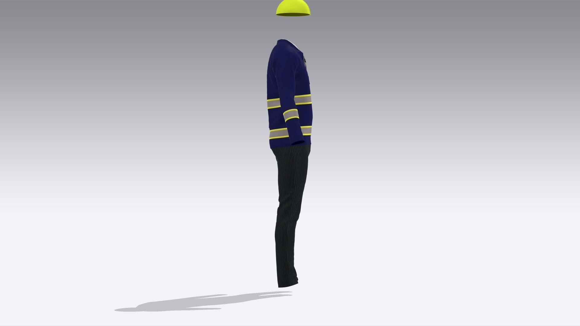 Engineer Uniform Low-poly 3D model_2