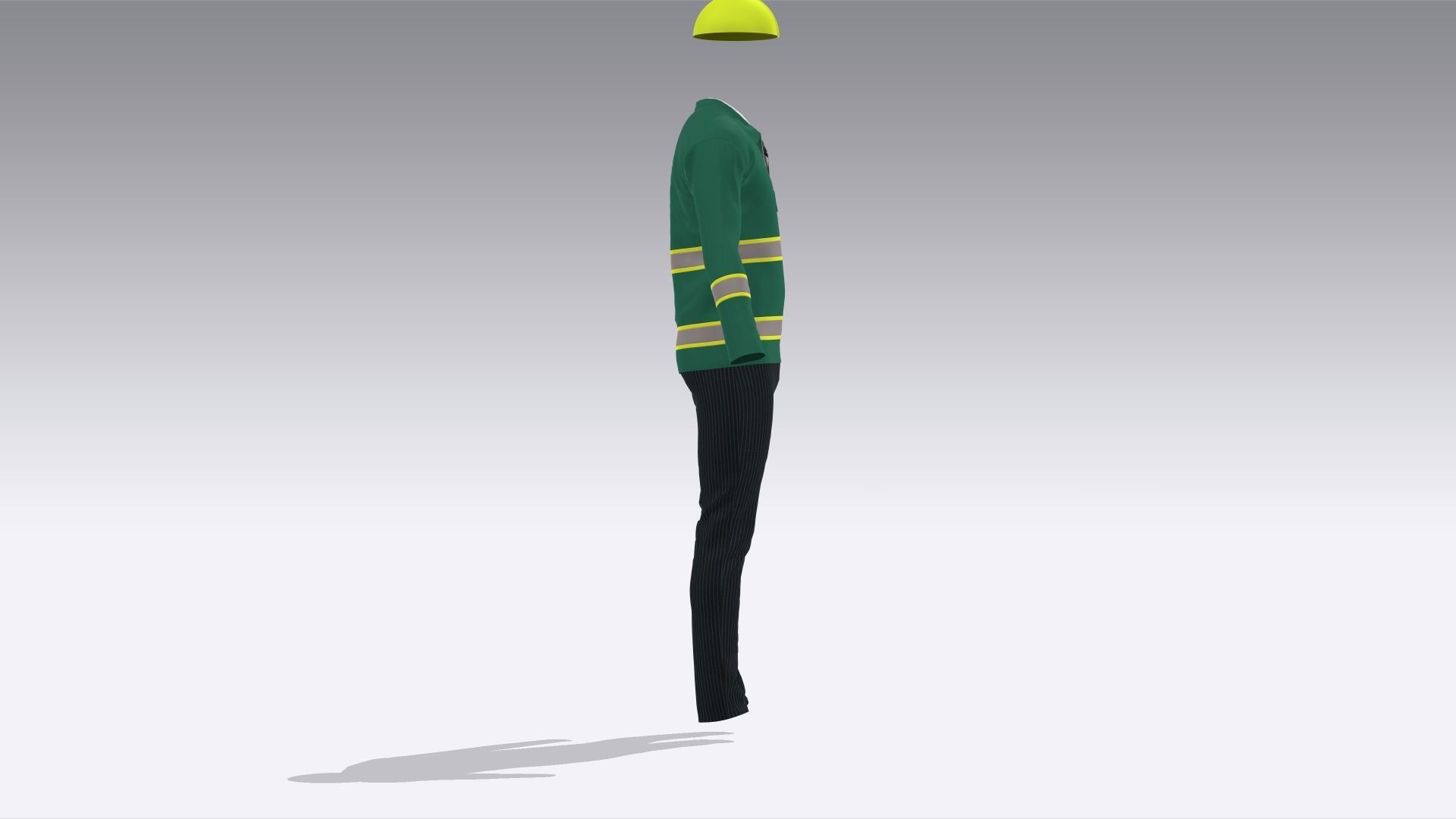 Engineer Uniform  Low-poly 3D model_1